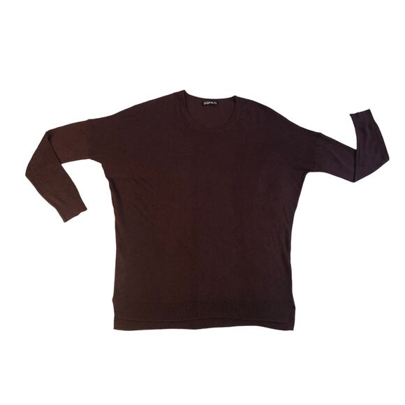 Cotton On Women's Sz Large BURGUNDY Top Shirt Lightweight‎ Knit Sweater - Picture 7 of 9
